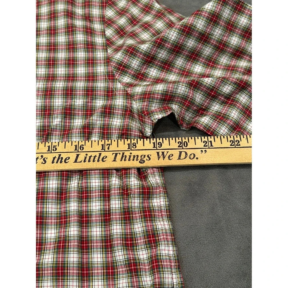 Polo Ralph Lauren Boys XL 18-20 Red Plaid Natural Stretch Button Down Shirt NWT